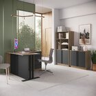 Escritório Completo 3 Peças Officce Mel/grafite