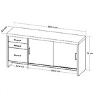 Escritório Completo 4 Portas 3 Gavetas Charuto/preto - Artany