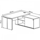 Escritório Completo 7 Portas Nogal/preto - Artany Móveis