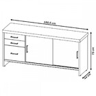 Escritório Completo Atendimento 2 Portas 3 Gavetas Carvalho/b