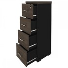 Escritório Completo Atendimento Ii Charuto/preto - Artany Móv