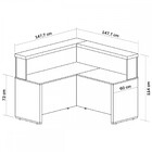 Escritório Completo Atendimento Ii Charuto/preto - Artany Móv