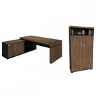 Escritório Completo Diretoria 3 Portas Charuto/preto - Artany