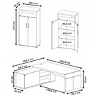 Escritório Completo Diretoria 3 Portas Charuto/preto - Artany