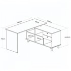 Escritório Completo Gold 4 Gavetas Olmo/branco - Artany Móveis