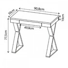 Escritório Completo Home Office 1 Gaveta 8 Prateleiras Branco