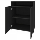 Escritório Completo Home Office 2 Portas 8 Nichos Preto - Art