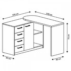 Escritório Completo Logan 1 Porta 4 Gavetas Branco - Artany M