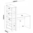 Escritório Completo Match 1 Porta Off White/carvalho - Artely