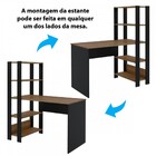 Escritório Completo Match 1 Porta Pinho/preto - Artely