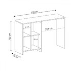 Escritório Completo Matrix 4 Prateleiras 4 Nichos Branco - Pa