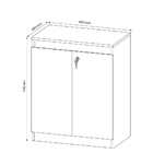 Escritório Completo Mesa Balcão Armário Prateleiras E Armário