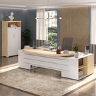 Escritório Completo Presidente 4 Portas 4 Gavetas Carvalho/br