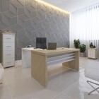 Escritório Completo Tamburato 7 Gavetas Carvalho/branco - Art