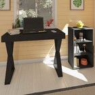 Escritório Completo Veneza 1 Gaveta 2 Prateleiras Preto - Art