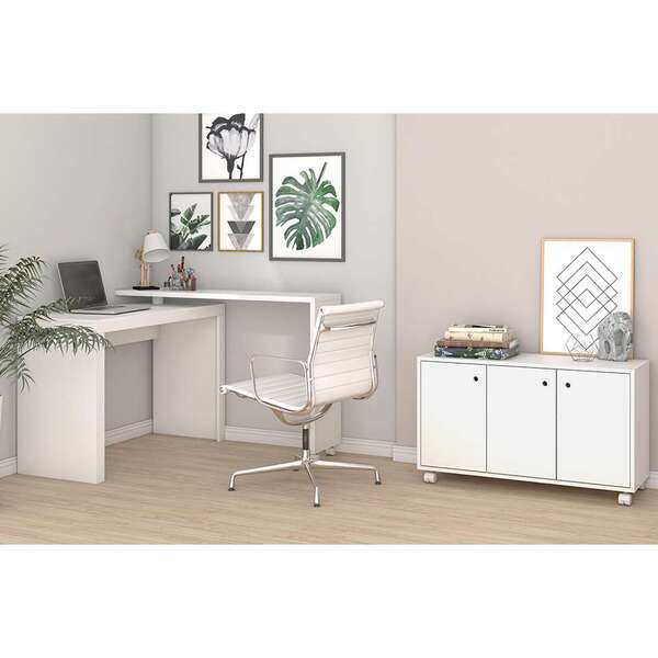 Escritório Decorado Valletta Branco