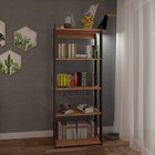 Escritório Estante Linha Industrial De Madeira Novidade