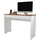Escrivaninha 100cm 2 Gavetas Home Office Mania De Móveis Bran
