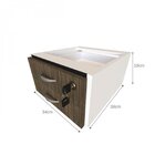 Escrivaninha 100cmx47cm 15mm Branca/ameixa Negra