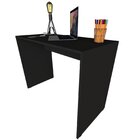 Escrivaninha 100cmx47cm Com Caixa De Tomada 100cm Preto Preto