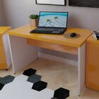 Escrivaninha 100cmx60cm 40mm Branco/amarela