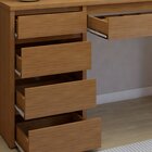 Escrivaninha 100% Berlim 5 Gavetas 136cm Yescasa Naturale Nat