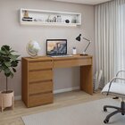 Escrivaninha 100% Berlim 5 Gavetas 136cm Yescasa Naturale Nat