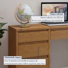 Escrivaninha 100% Berlim 5 Gavetas 136cm Yescasa Naturale Nat