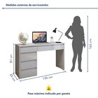 Escrivaninha 100% Berlim 5 Gavetas 136cm Yescasa Off White Of