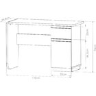 Escrivaninha 110cm 1 Porta 1 Gaveta Office Click Olivar Preto