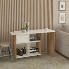 Escrivaninha 118,5x45cm Cinamomo com Off White MDP Artely