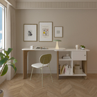 Escrivaninha 118,5x45cm Cinamomo com Off White MDP Artely