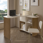 Escrivaninha 118,5x45cm Cinamomo com Off White MDP Artely