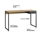 Escrivaninha 120cm 1 Gaveta Iron Espresso Móveis