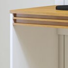 Escrivaninha 120cm 1 Porta 1 Gaveta 100% Mdf Madrid Branco/na