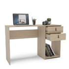 Escrivaninha 120cm 2 Gavetas Filadélfia Espresso Móveis Branc