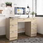 Escrivaninha 120cm 7 Gavetas Florence Yescasa Legno Salinas