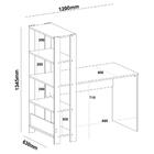 Escrivaninha 120cm Com Estante Lateral Multimóveis Cr25207