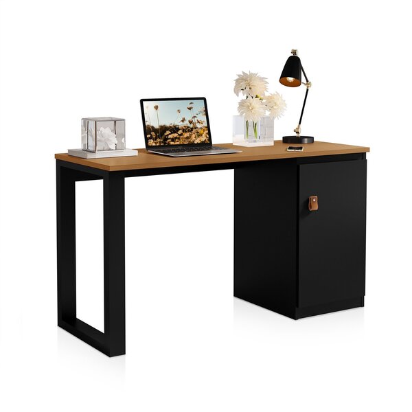 Escrivaninha 120cm Estilo Industrial Em Madeira Mdf Para Trab