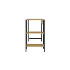 Escrivaninha 120cm Iron Com 2 Prateleiras Espresso Móveis Mel