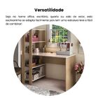 Escrivaninha 120x63cm Off White com Carvalho MDP Artely