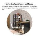 Escrivaninha 120x63cm Pinho com Preto MDP Artely