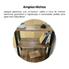 Escrivaninha 120x63cm Pinho com Preto MDP Artely