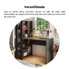 Escrivaninha 120x63cm Pinho com Preto MDP Artely