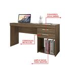 Escrivaninha 121cm 2 Gavetas Espanha Notável Nogal