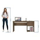 Escrivaninha 121cm 2 Gavetas Espanha Notável Nogal