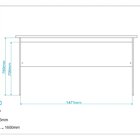 Escrivaninha 135cm Office Brv Móveis Branca