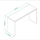 Escrivaninha 135cm Office Brv Móveis Branca