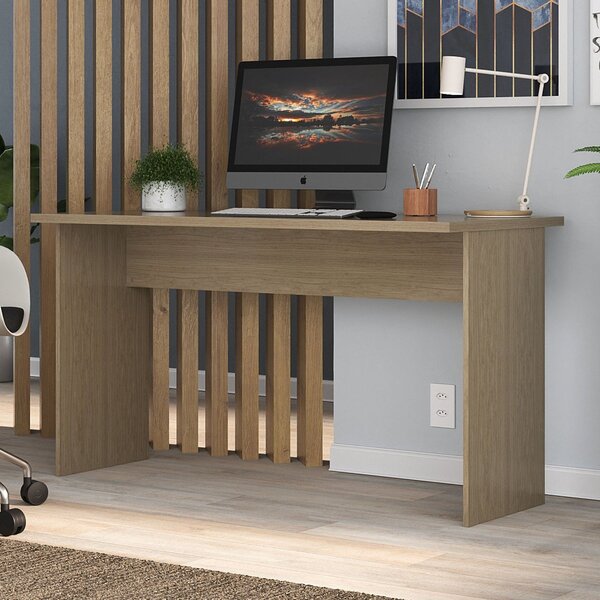 Escrivaninha 136cm Hecol Móveis Avelã Tx/avelã Tx