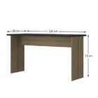 Escrivaninha 136cm Hecol Móveis Avelã Tx/onix Tx